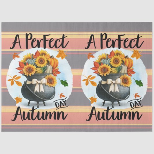 Prachtig modern Thanksgiving herfst Collectie Tissuepapier (Voorkant)