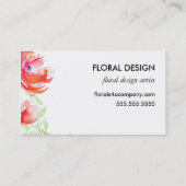 Prachtig modern Waterverf ventilatorontwerp Visitekaartje (Achterkant)