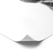 Prachtig moderne zwart-wit koe rustieke boerderij poster (Hoek)