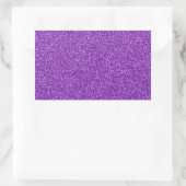 Prachtig modieus paars glitter-effect rechthoekige sticker (Tas)