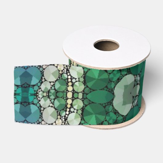 Prachtig mooi Abstract patroon Grosgrain Lint (Spoel)