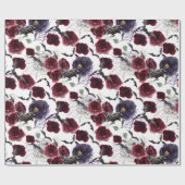 Prachtig mooi | Donkere gotische Rozen met vleermu Cadeaupapier (Vlak)