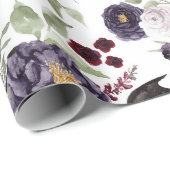 Prachtig mooi | Donkere gotische Rozen met vleermu Cadeaupapier (Rol Hoek)