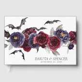 Prachtig mooi | Donkere gotische Rozen met vleermu Gastenboek (Voorkant)