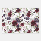 Prachtig mooi | Donkere gotische Rozen met vleermu Inpakpapier Vel (Voorkant)