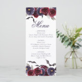 Prachtig mooi | Donkere gotische Rozen met vleermu Menu (Staand voorkant)