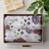 Prachtig mooi | Donkere gotische Rozen met vleermu Tissuepapier (Geschenk)