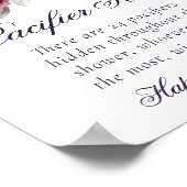 Prachtig mooi | Gothic Floral Bat Pacifier Hunt Poster (Hoek)