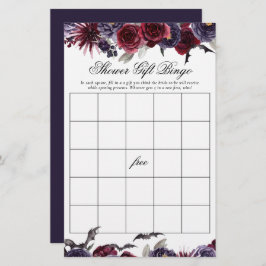 Prachtig mooi | Gothic Floral Shower Gift Bingo