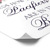 Prachtig mooi | Gothische Floral raden hoeveel Poster (Hoek)