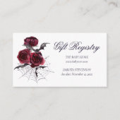 Prachtig mooi | Griffie Gothic Floral Informatiekaartje (Voorkant)