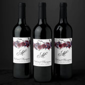 Prachtig mooi | Monogram geitenvlees Wijn Etiket