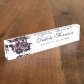 Prachtig mooi | Paarse geitenvleermuizen Naambordje (Zijkant)