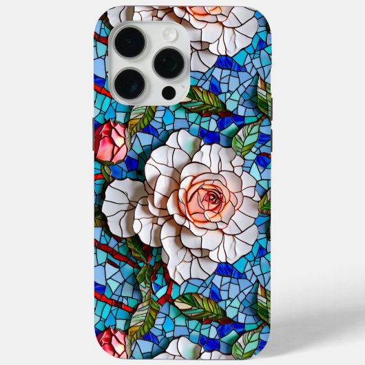 Prachtig mozaïek bloemen patroon Case-Mate iPhone case (Achterkant)