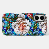 Prachtig mozaïek bloemen patroon Case-Mate iPhone case (Achterkant (horizontaal))