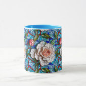 Prachtig mozaïek bloemen patroon mok (Midden)