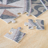 Prachtig mozaïektegelpatroon Lissabon, Portugal Legpuzzel (Zijkant)