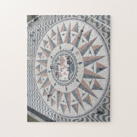 Prachtig mozaïektegelpatroon Lissabon, Portugal Legpuzzel (Verticaal)