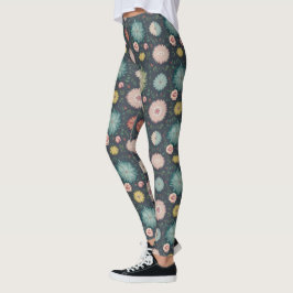 Prachtig Multi kleur bloemenpatroon Leggings