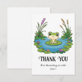 Prachtig mystiek kikker Baby shower Bedankkaart (Voorkant / Achterkant)