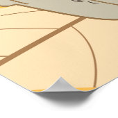 prachtig naadloos herfstpatroon van gekleurd verlo poster (Hoek)