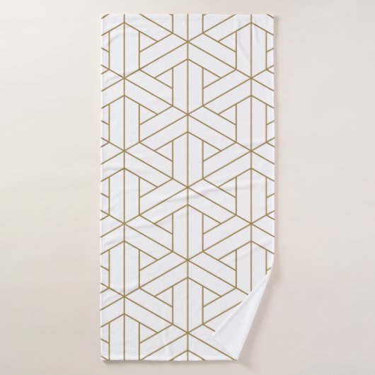 Prachtig naadloos japans shoji kumiko, badhanddoek (Badhanddoek)