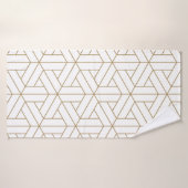 Prachtig naadloos japans shoji kumiko, badhanddoek (Badhanddoek)