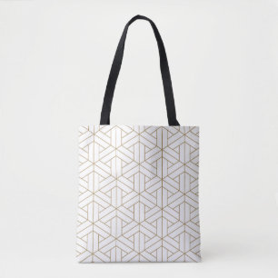 Prachtig naadloos japans shoji kumiko, tote bag