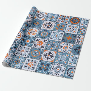 Prachtig naadloos patroon in een modieuze kleur p cadeaupapier