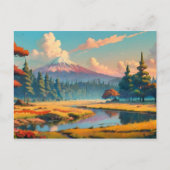 Prachtig natuur landschap briefkaart (Voorkant)