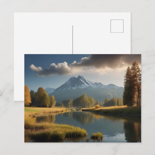 Prachtig natuur landschap briefkaart (Voorkant / Achterkant)
