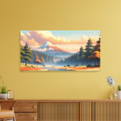 Prachtig natuur landschap canvas afdruk (Insitu (Woonkamer))