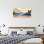 Prachtig natuur landschap canvas afdruk (Insitu (Slaapkamer))