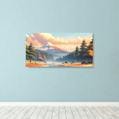 Prachtig natuur landschap canvas afdruk (Insitu (Houten vloer))