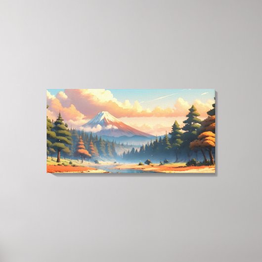 Prachtig natuur landschap canvas afdruk (Voorkant)