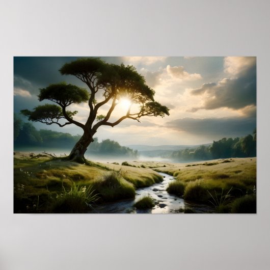 Prachtig natuur landschap poster (Voorkant)
