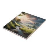 Prachtig natuur landschap tegeltje (Zijkant)