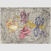 Prachtig Nederlands gestreepte tulpen Decoupage pa Tissuepapier (Voorkant)