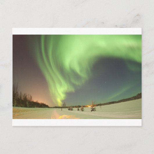 Prachtig noorderlicht briefkaart (Voorkant)