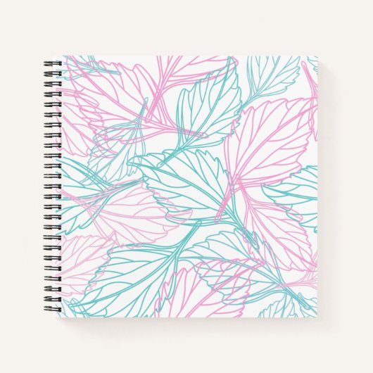 Prachtig Notitieboek met leder patroon (Voorkant)