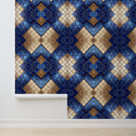 Prachtig Ocean Blue Gold Trendy Collectie Behang