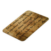 Prachtig ochtendgebed in hout gesneden magneet (Linkerzijde)