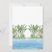 Prachtig oerwoud River baby shower Kaart (Achterkant)