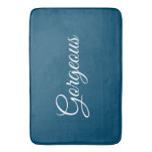 Prachtig of Uw Bericht, Wit Manuscript, Blauw van Badmat (Voorkant Verticaal)