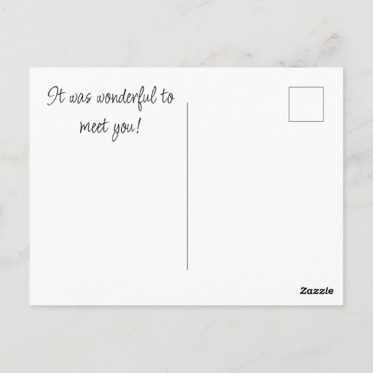 Prachtig om je te ontmoeten Slug en paddenstoel fo Briefkaart (Achterkant)