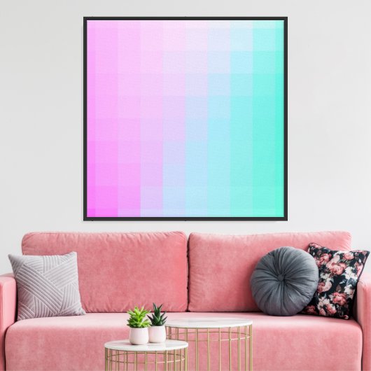 Prachtig Ombre design Canvas Afdruk (Insitu (Woonkamer))