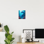 Prachtig onderwater Dragon Poster (Thuiskantoor)