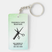 Prachtig ontwerp blauw groen sleutelhanger (achterkant)