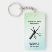 Prachtig ontwerp blauw groen sleutelhanger (Voorkant)