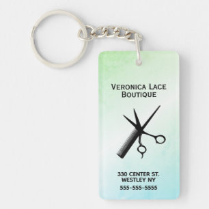 Prachtig ontwerp blauw groen sleutelhanger